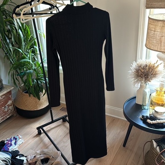 Topshop Black Long Sleeve Dress - Picture 2 of 5